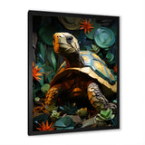 Cubist Reptile - Turtle Canvas Wall Art