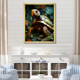Cubist Reptile - Turtle Canvas Wall Art
