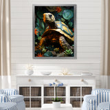 Cubist Reptile - Turtle Canvas Wall Art