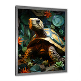 Cubist Reptile - Turtle Canvas Wall Art