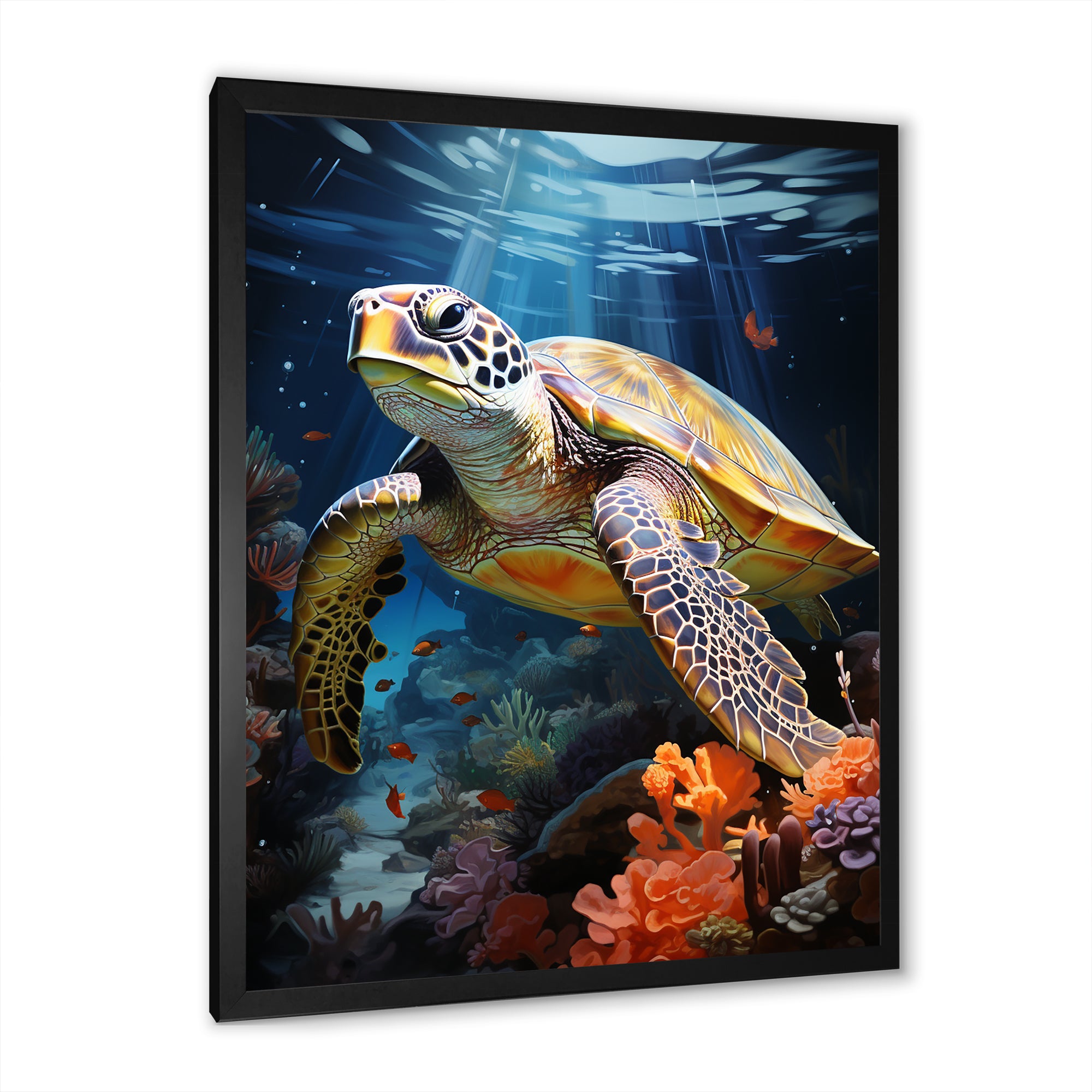 Dreamy Marine Encounter - Turtle Wall Decor