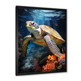 Dreamy Marine Encounter - Turtle Wall Decor