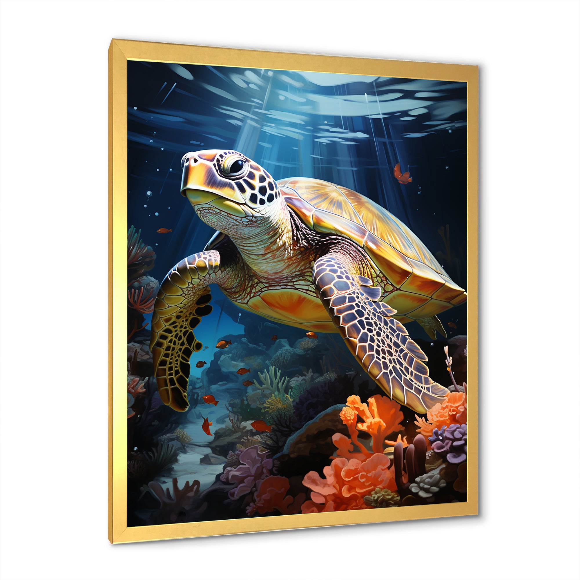 Dreamy Marine Encounter - Turtle Wall Decor