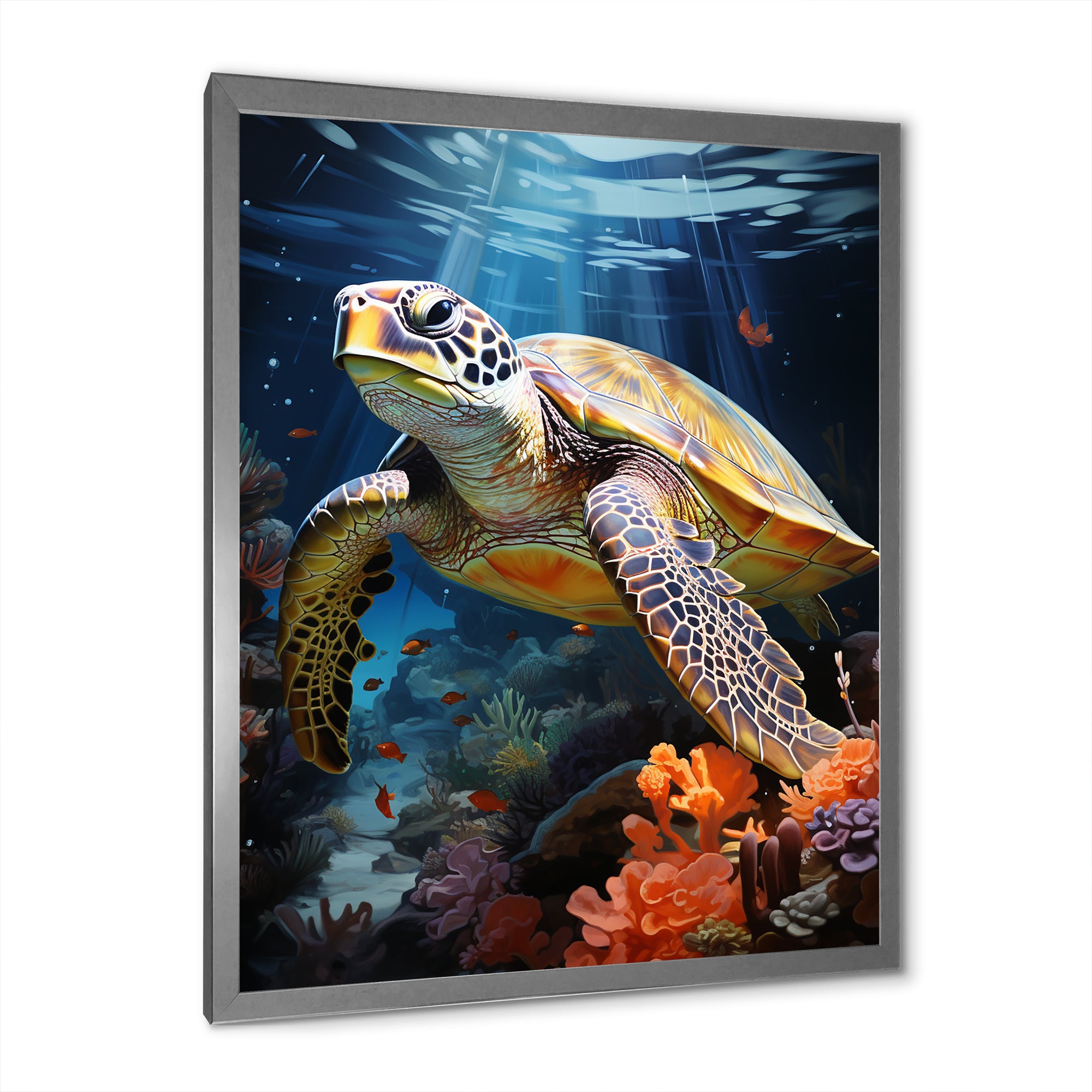 Dreamy Marine Encounter - Turtle Wall Decor