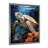 Dreamy Marine Encounter - Turtle Wall Decor