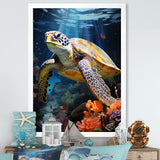 Dreamy Marine Encounter - Turtle Wall Decor