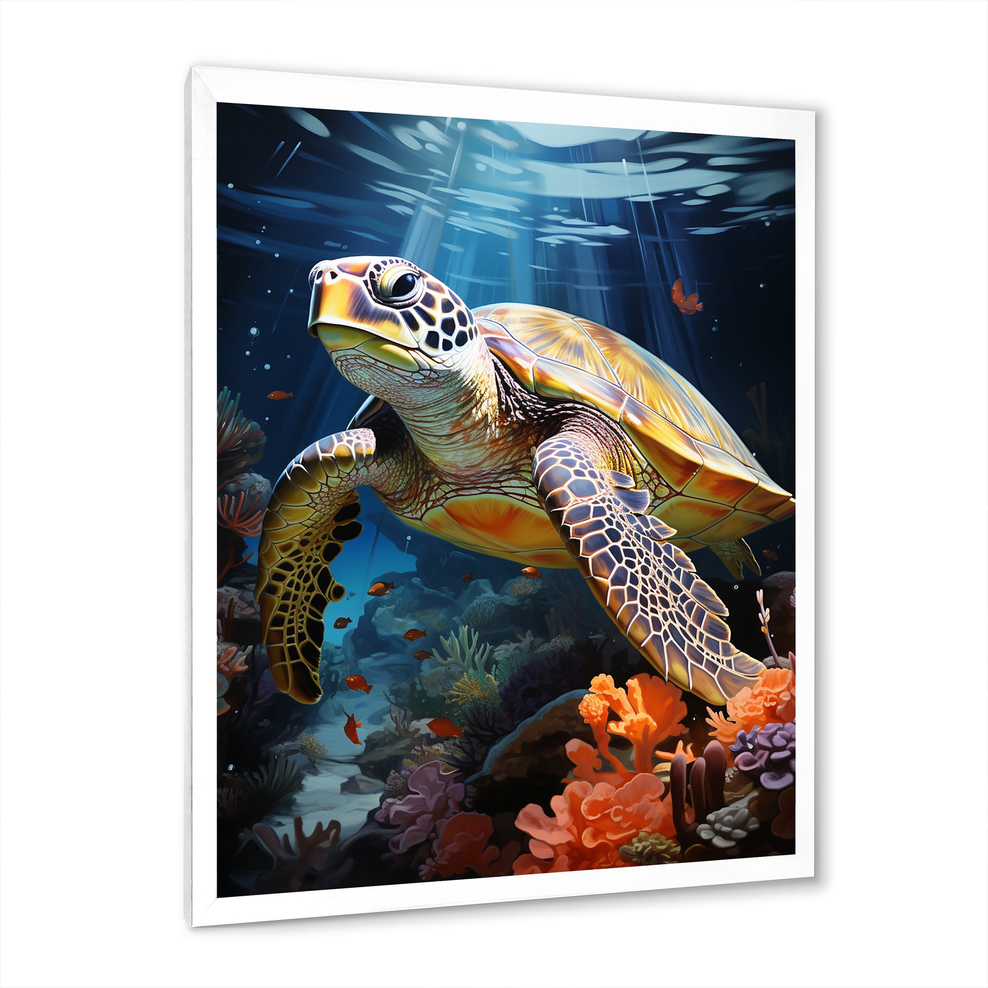 Dreamy Marine Encounter - Turtle Wall Decor