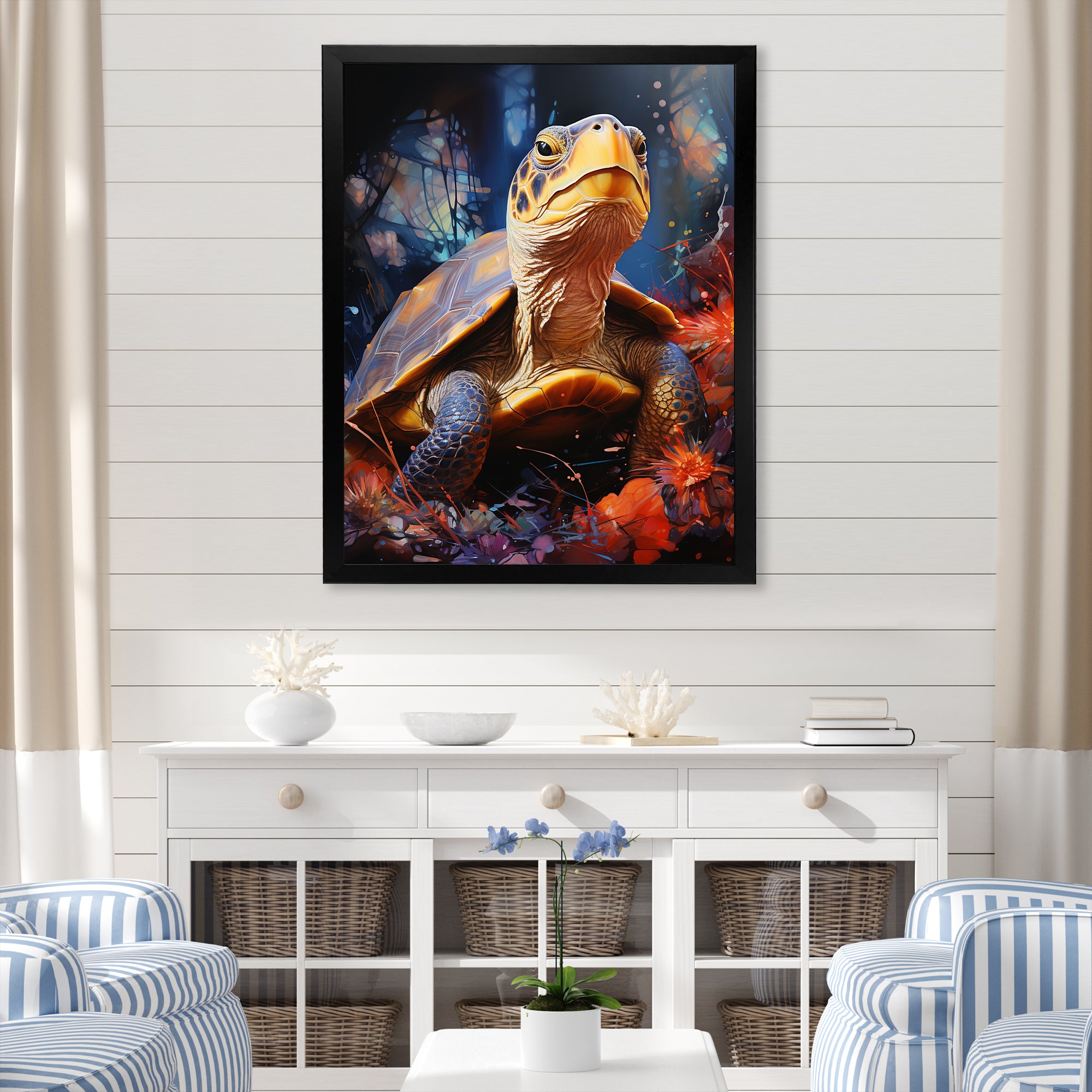 Expressionist Journey - Turtle Wall Art Prints