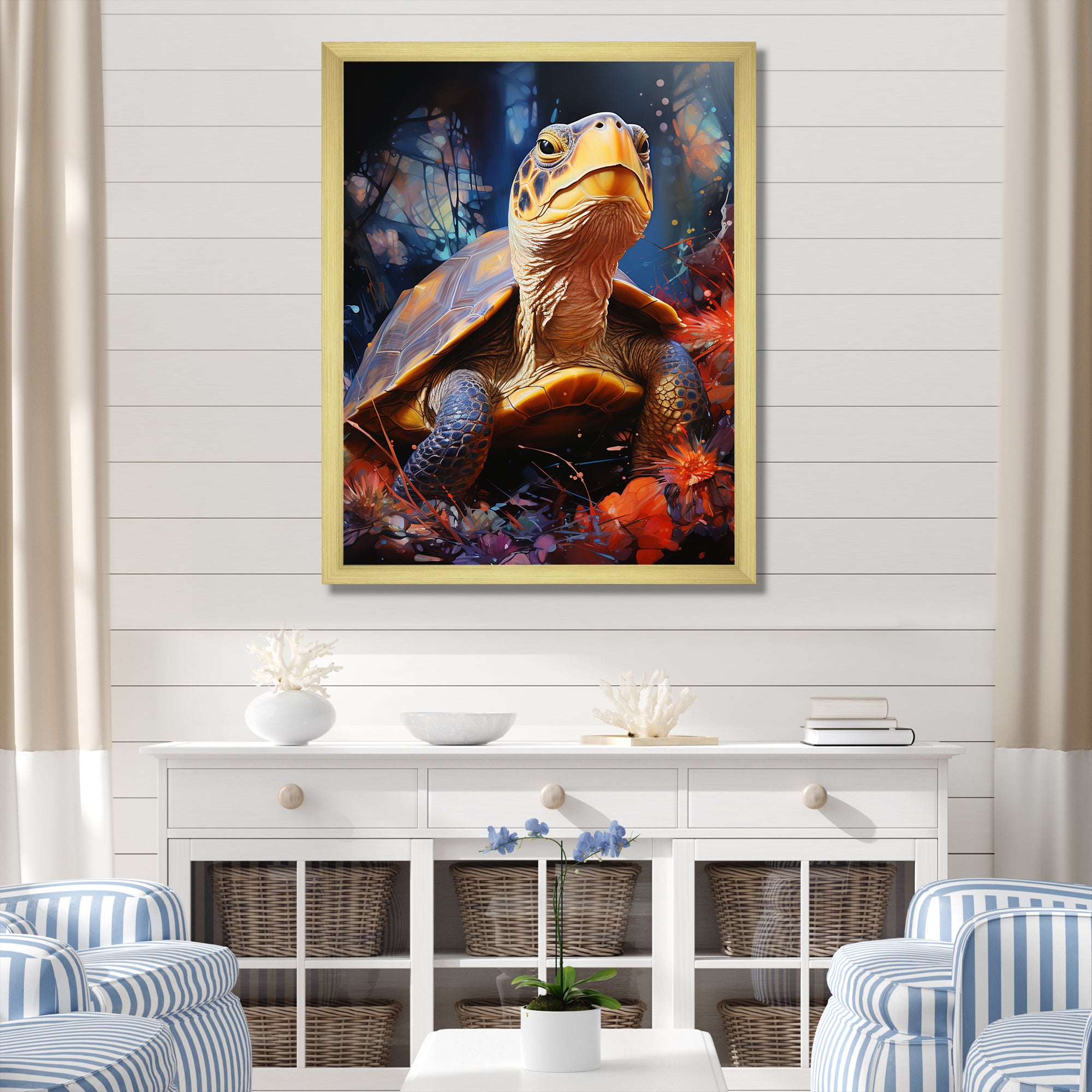 Expressionist Journey - Turtle Wall Art Prints