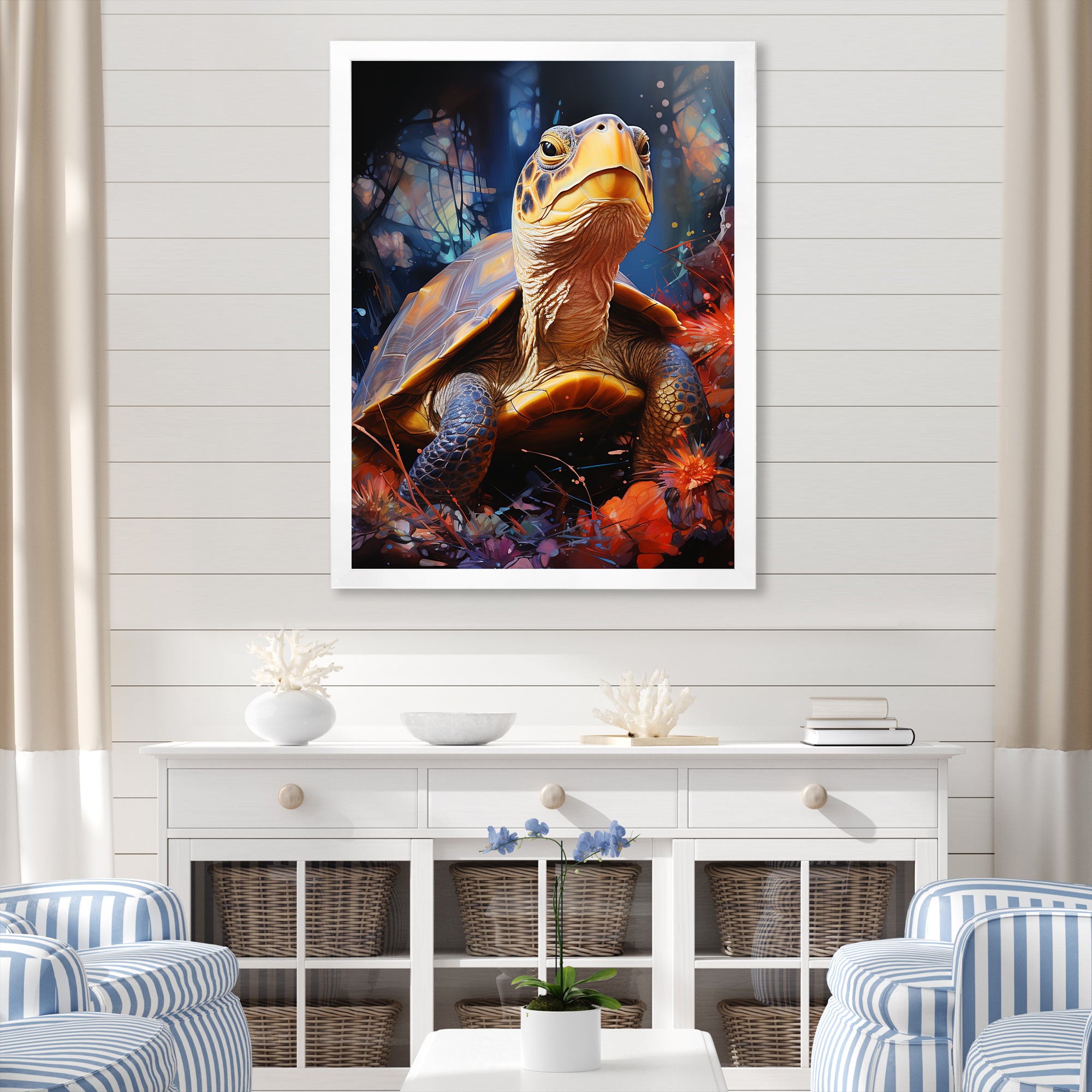 Expressionist Journey - Turtle Wall Art Prints