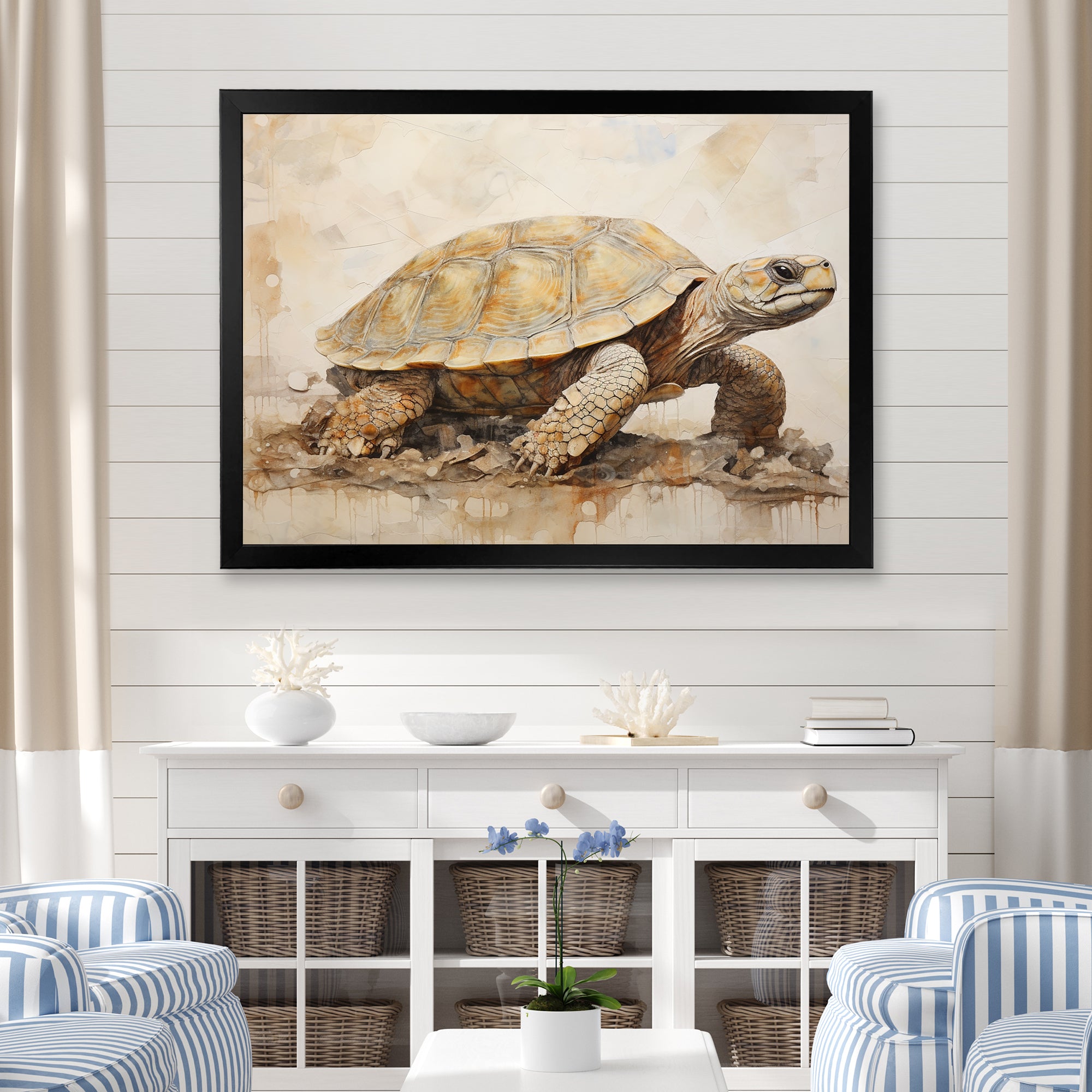 Minimalism Turtle Adventure - Turtle Wall Decor