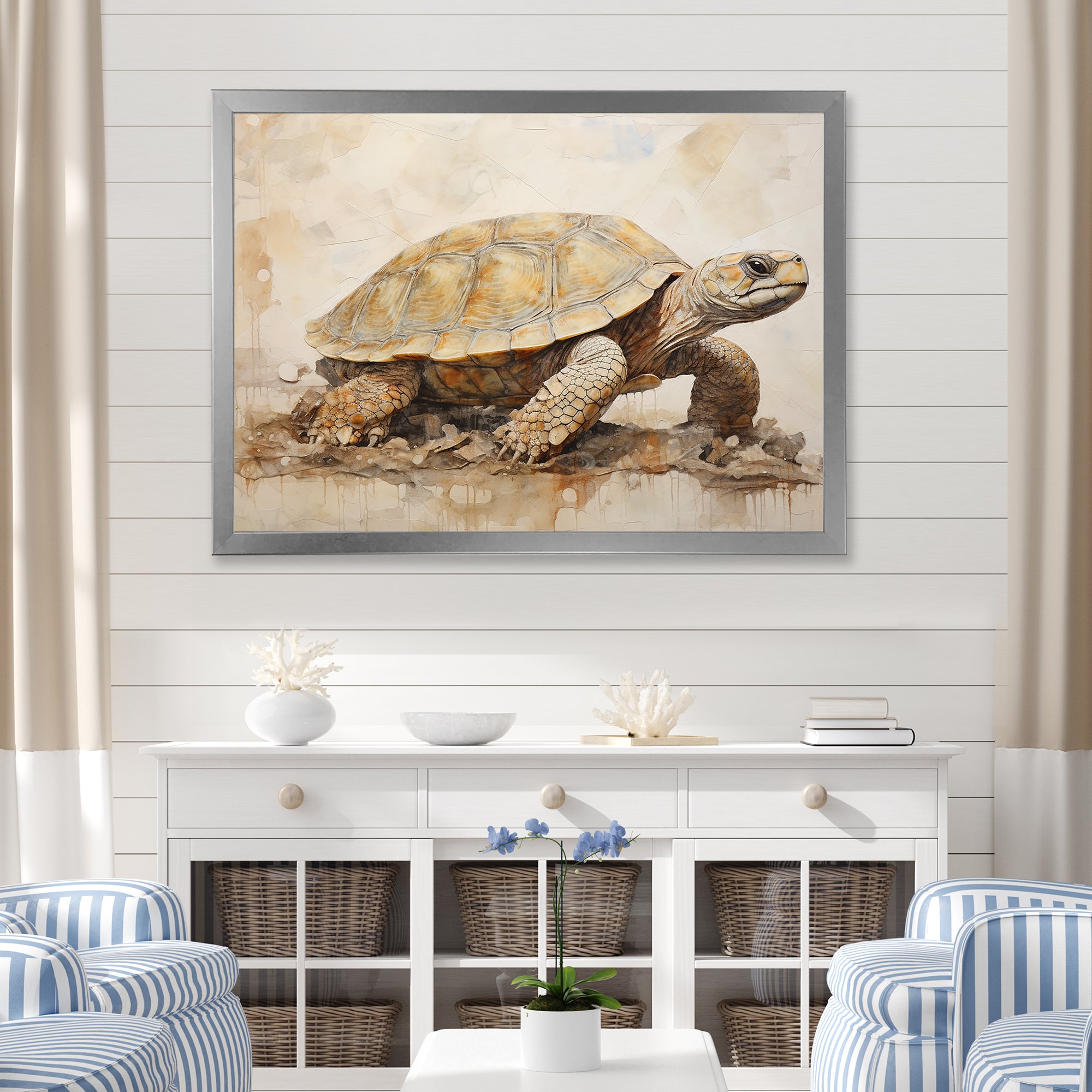 Minimalism Turtle Adventure - Turtle Wall Decor