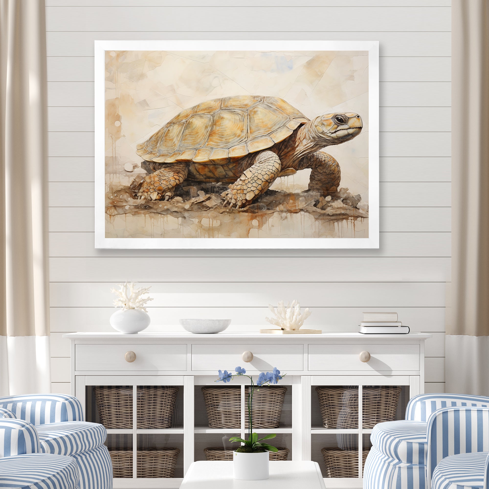 Minimalism Turtle Adventure - Turtle Wall Decor