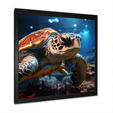 Realistic Portrayal Of A Turtle - Turtle Canvas Wall Art