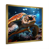Realistic Portrayal Of A Turtle - Turtle Canvas Wall Art