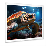 Realistic Portrayal Of A Turtle - Turtle Canvas Wall Art