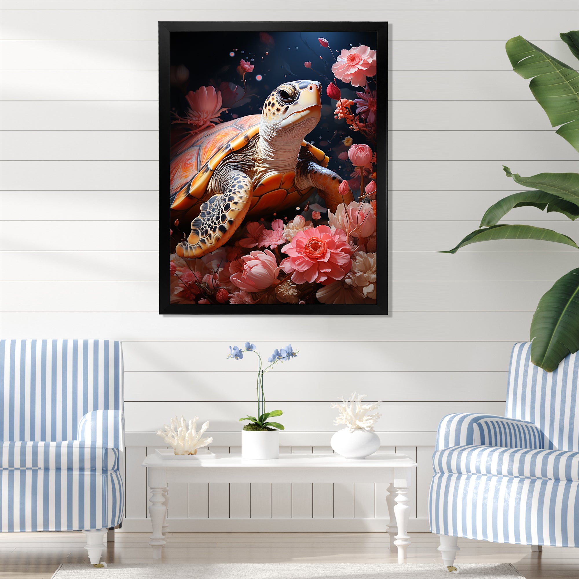 Romantic Solitude Turtle - Turtle Wall Decor