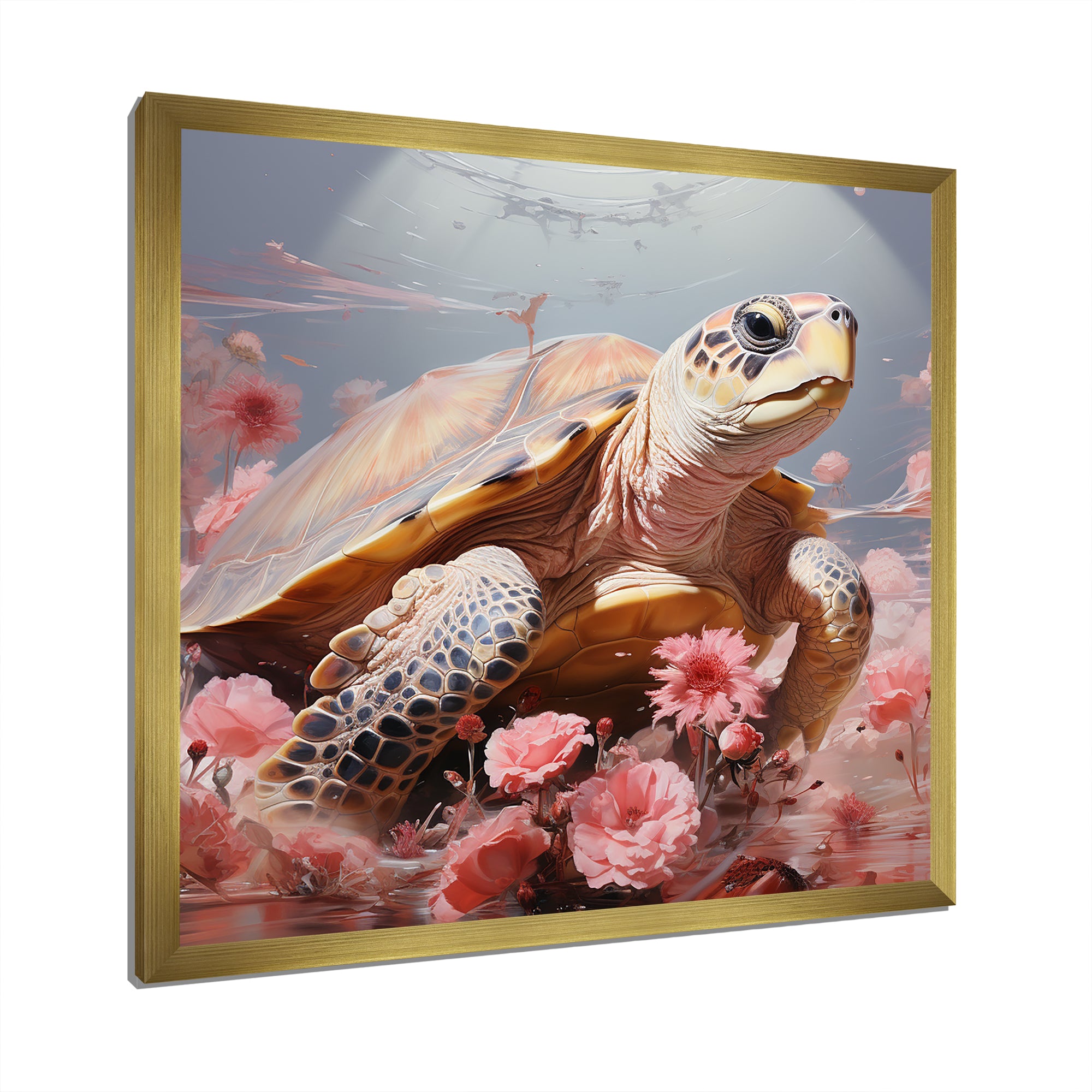 Romanticism Turtle - Turtle Wall Art Prints