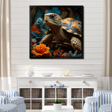 Symbolic Wisdom - Turtle Large Canvas Wall Art