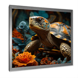 Symbolic Wisdom - Turtle Large Canvas Wall Art