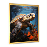 Urban Aquatic Explorer - Turtle Bedroom Wall Art