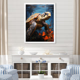 Urban Aquatic Explorer - Turtle Bedroom Wall Art