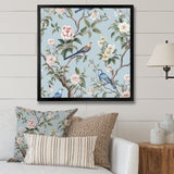 Chinoiserie Birds and Peonies - Bird Bedroom Wall Art