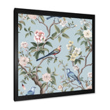 Chinoiserie Birds and Peonies - Bird Bedroom Wall Art