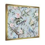 Chinoiserie Birds and Peonies - Bird Bedroom Wall Art