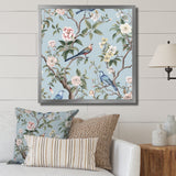Chinoiserie Birds and Peonies - Bird Bedroom Wall Art