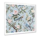Chinoiserie Birds and Peonies - Bird Bedroom Wall Art
