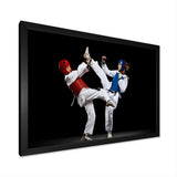 Fight Of Taekwondo Photo - Martial Arts Canvas Wall Art