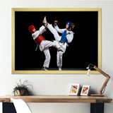 Fight Of Taekwondo Photo - Martial Arts Canvas Wall Art