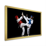 Fight Of Taekwondo Photo - Martial Arts Canvas Wall Art