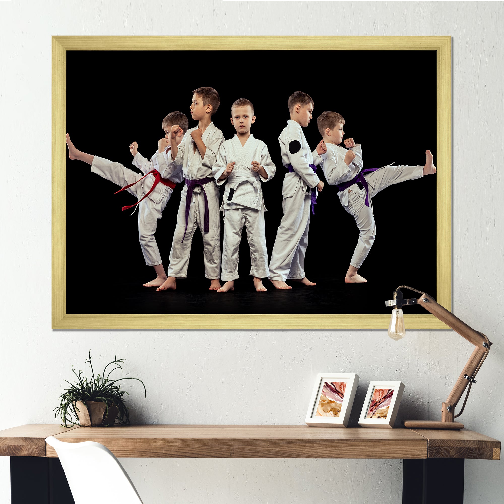 Karate Kids - Martial Arts Canvas Wall Art