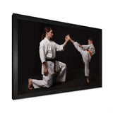 Karate Kick Training - Martial Arts Canvas Wall Art