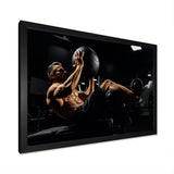 Gym Body In Action - Aerobic & Bodybuilding Canvas Wall Art