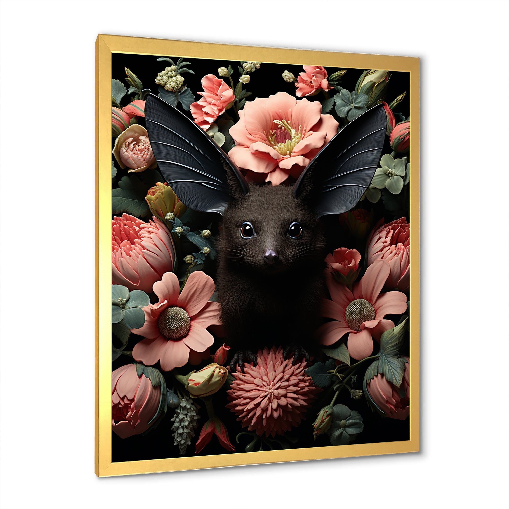 Surreal Bat Fantasy - Bat Framed Canvas Art