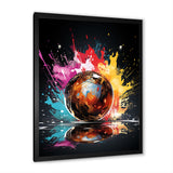 Pink Lively Bowling Lane - Bowling Canvas Wall Art