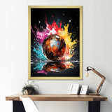 Pink Lively Bowling Lane - Bowling Canvas Wall Art