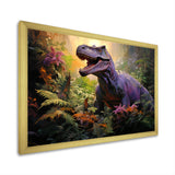 Prehistoric dinosaur in the jungle - Dinosaur Living Room Wall Art