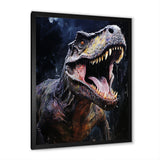 Prehistoric Tyrannosaurus rawer in the jungle - Dinosaur Bedroom Wall Art