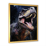 Prehistoric Tyrannosaurus rawer in the jungle - Dinosaur Bedroom Wall Art
