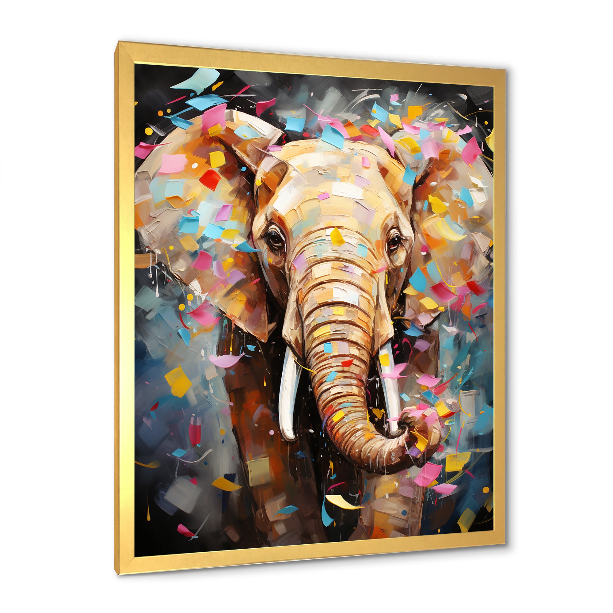 Popart Elephant Dreams - Gray Elephant Wall Art