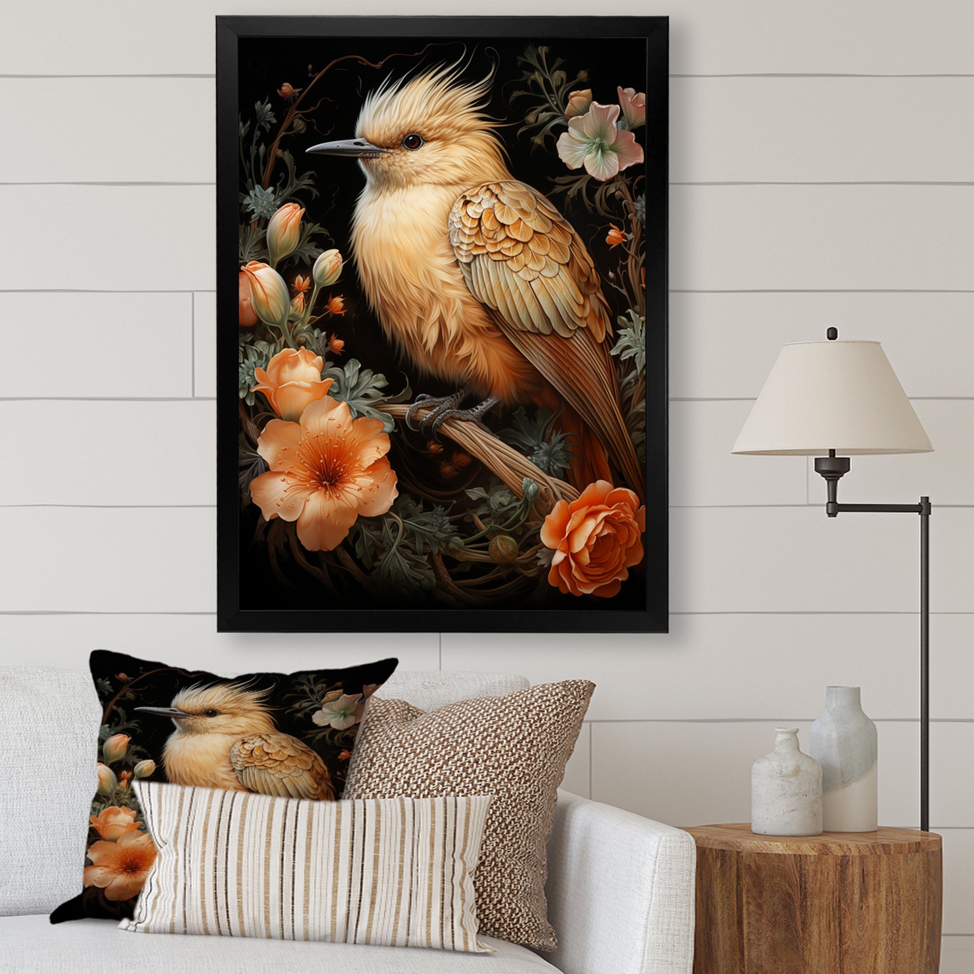 Springtime bird blooms - Bird Wall Art Prints