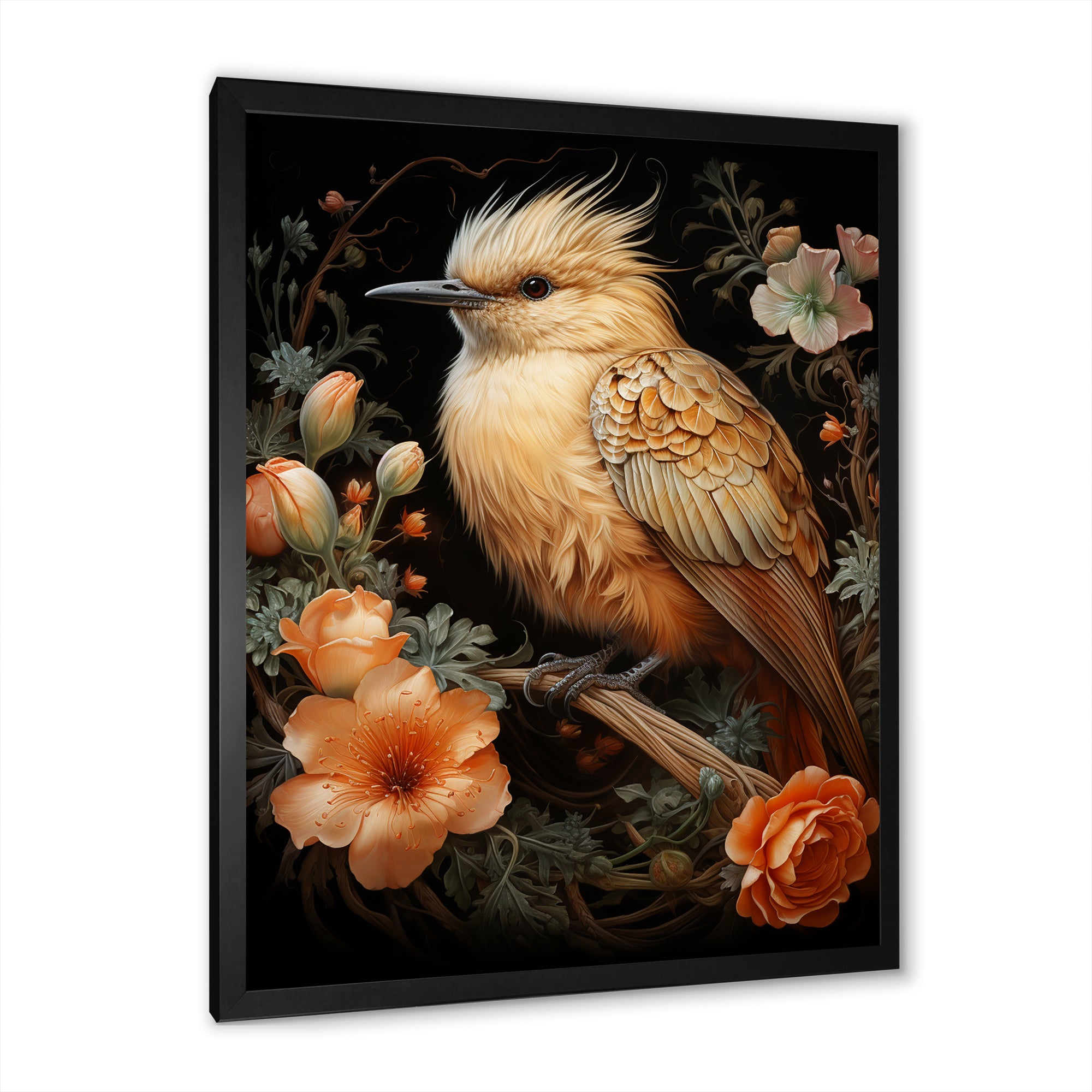 Springtime bird blooms - Bird Wall Art Prints