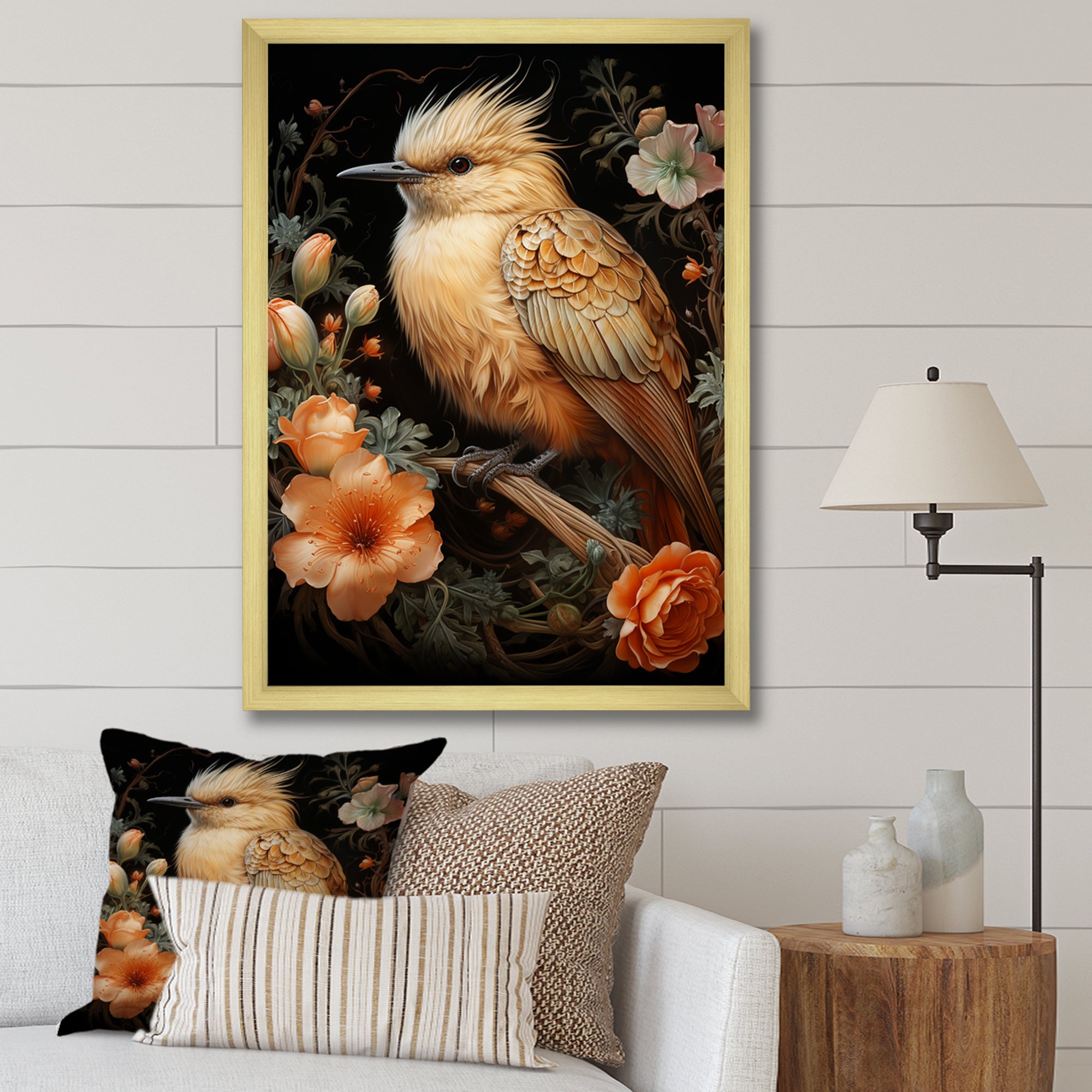 Springtime bird blooms - Bird Wall Art Prints