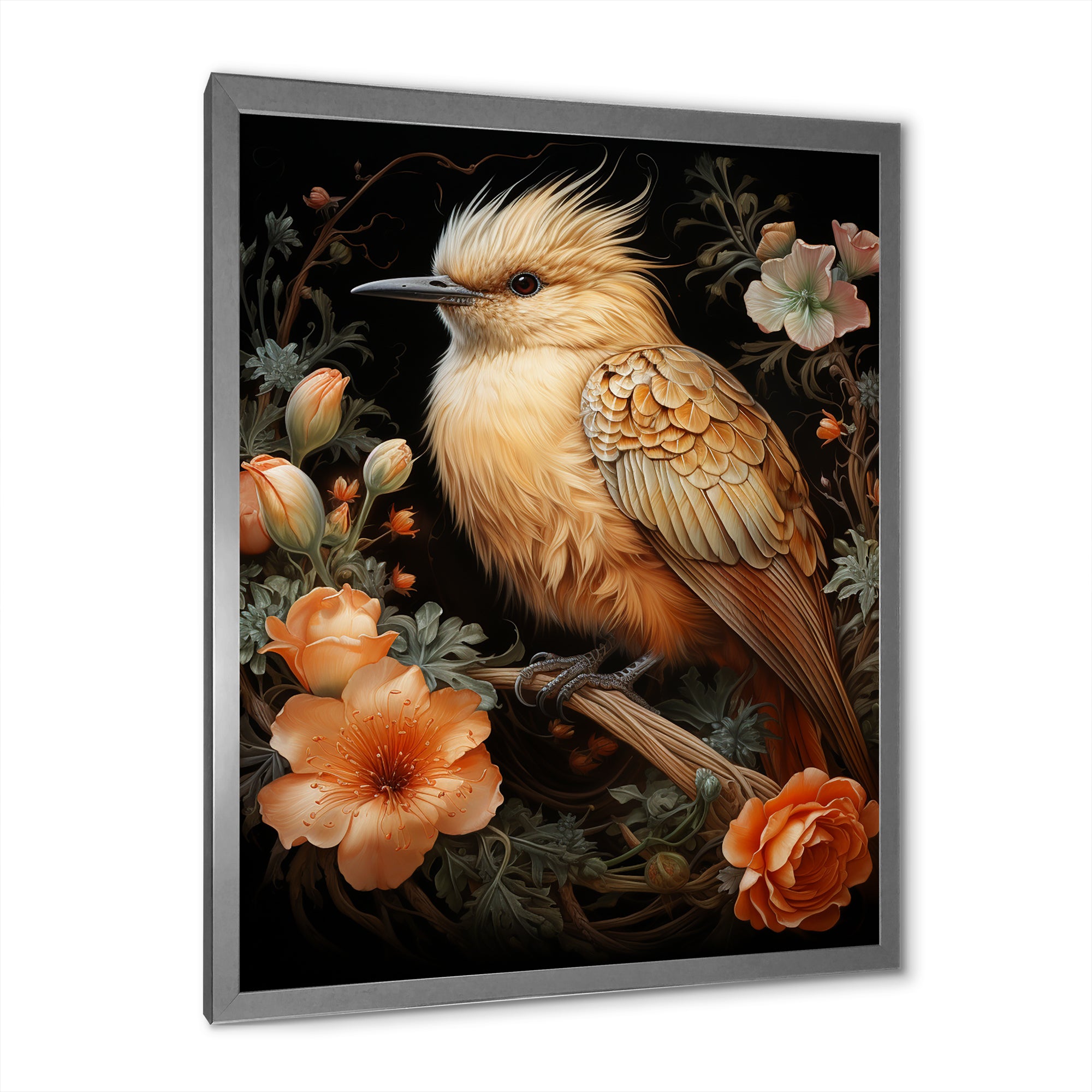 Springtime bird blooms - Bird Wall Art Prints