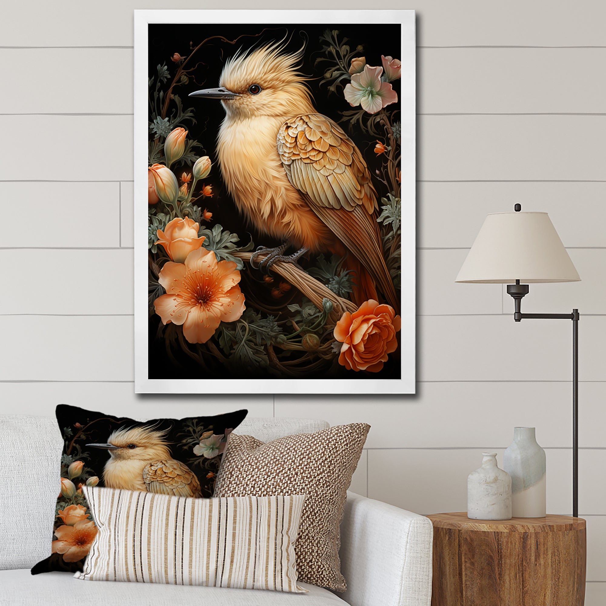 Springtime bird blooms - Bird Wall Art Prints