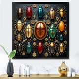 Colorful mystical beetles - Insects & Bugs Wall Art Prints